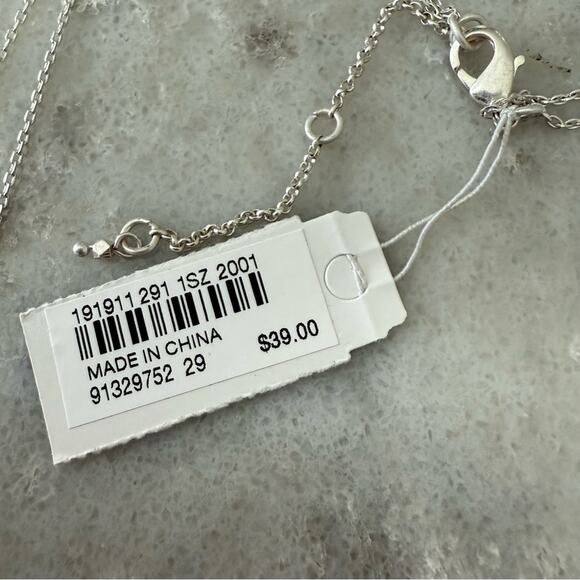 J Jill Elegant Silver and Gold Necklace Crystal Multistrand NWT - Picture 3 of 4